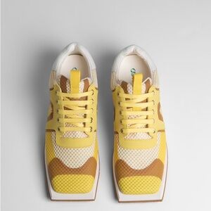Camper Simon Yellow and Brown Sneakers- women shoes